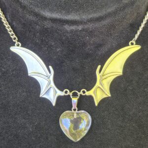 Bat Heart Charm
