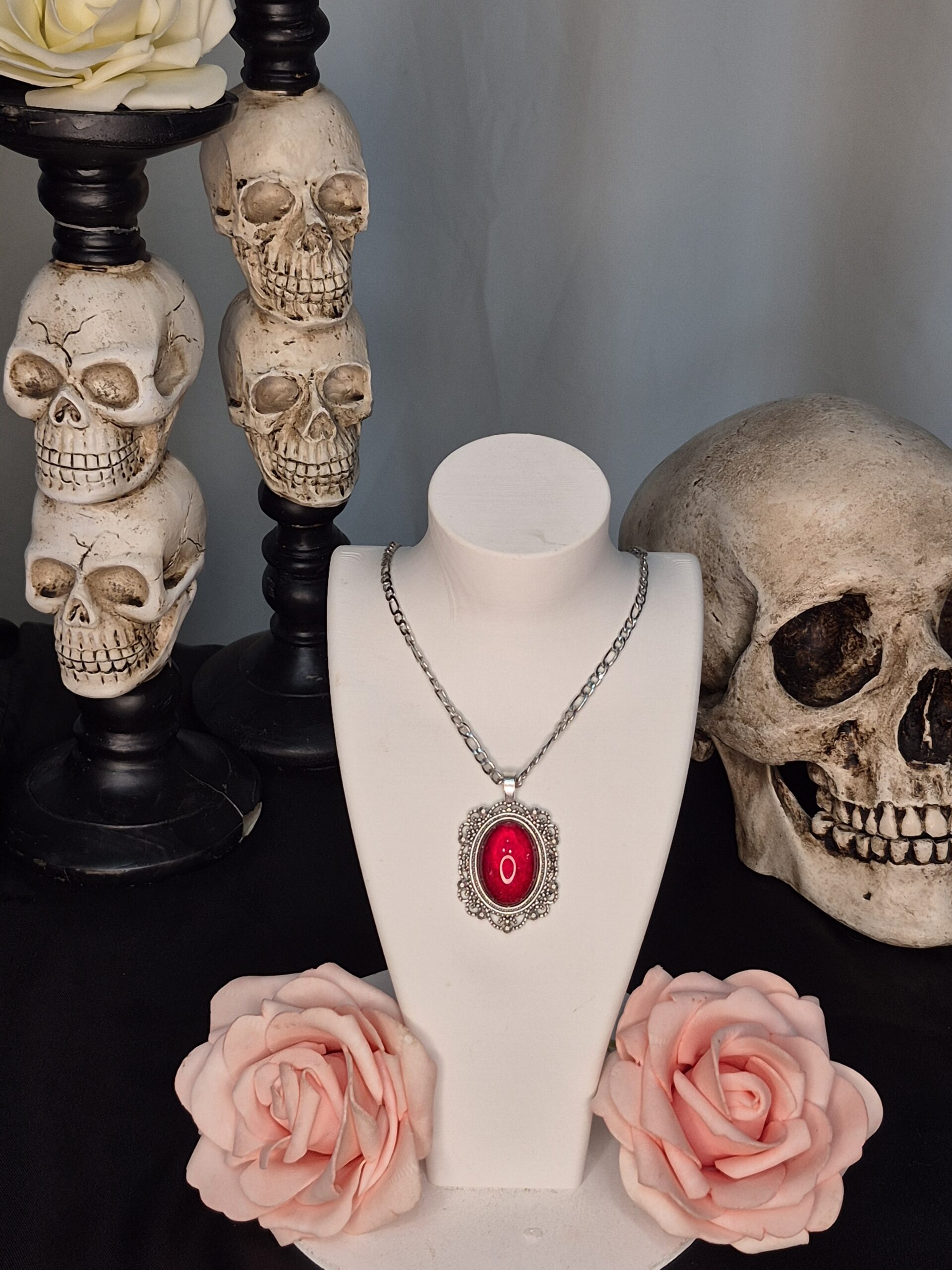 Collar Camafeo Rojo
