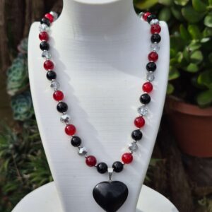 Collar Corazón Negro