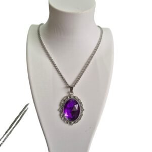 Collar Camafeo Gema Violeta