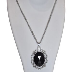 Collar Camafeo Gema Negro