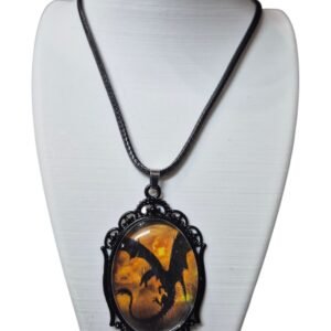 Collar Camafeo Ilustración Dragón
