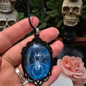 Camafeo Araña Gótica Azul
