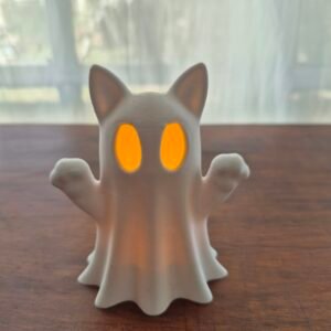 Gatito fantasma Halloween x 2